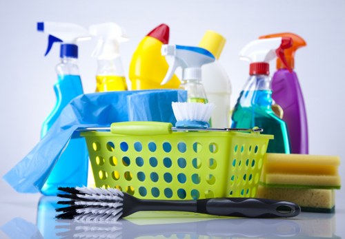 Professional deep cleaning of a modern kitchen