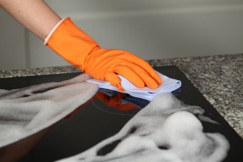 Professional mattress cleaning with vacuuming and stain removal