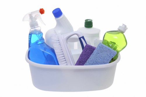 Professional move in cleaning in a kitchen before unpacking