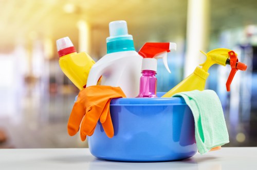 Deep cleaning a kitchen during move-out
